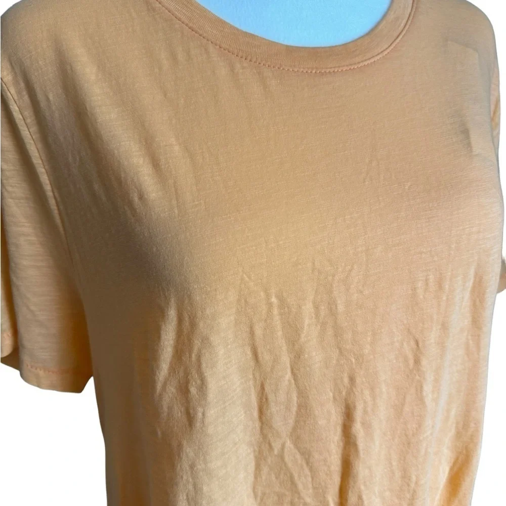 J. Crew 100% Cotton Peach Orange Short Sleeve Tee Size L - Picture 9 of 17